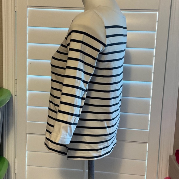 Ralph Lauren Navy and White Striped Blouse - Picture 4 of 7